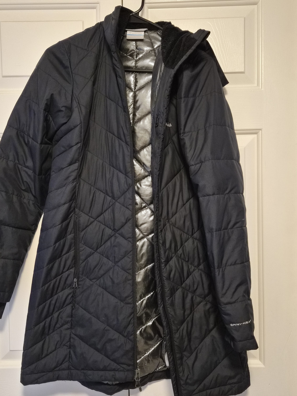 Columbia Black Quilted Long Puffer Coat